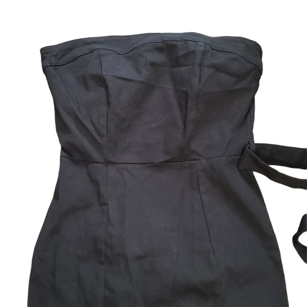 VICI Presentation Cotton Strapless Ruffles Midi Dress MEDIUM - Picture 9 of 16